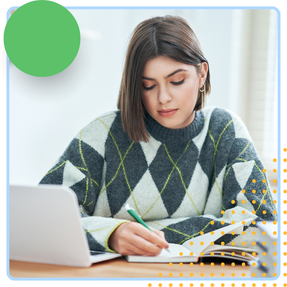 Student starting second semester online high school coursework at home